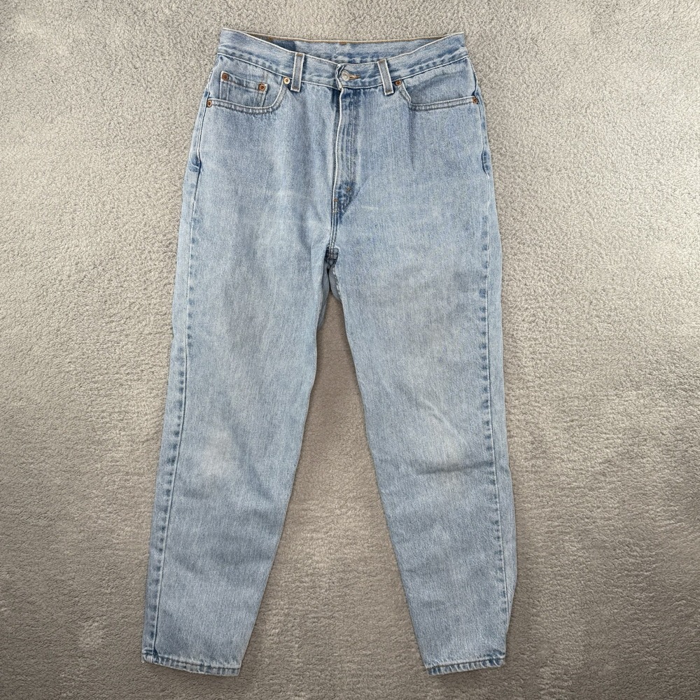 Levi's 512 Jeans Women's 30 x 26.5 Light Blue Slim Fit Tapered Denim 90s Pockets